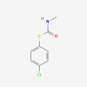 molecular formula C8H8ClNOS B11953669 s-(4-Chlorophenyl) methylcarbamothioate CAS No. 29411-04-9