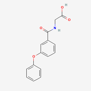 molecular formula C15H13NO4 B1195368 3-Phenoxybenzoylglycine CAS No. 57991-36-3
