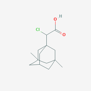 molecular formula C14H21ClO2 B11953688 Chloro(3,5-dimethyl-1-adamantyl)acetic acid 