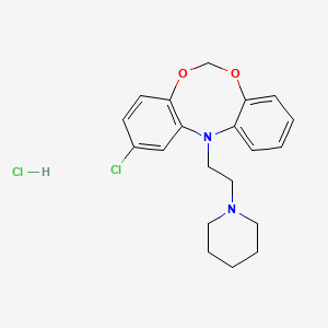 2-Chloro-12-(2-piperidinoethyl)dibenzo(d,g)-1,3,6-dioxazocine