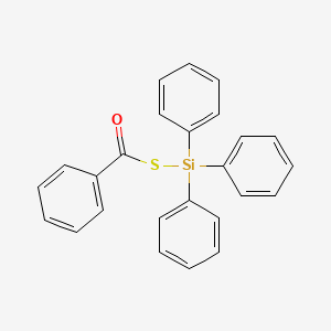 molecular formula C25H20OSSi B11953698 S-(Triphenylsilyl) benzenecarbothioate CAS No. 18832-18-3