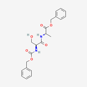 molecular formula C21H24N2O6 B11953741 Carbobenzyloxy-L-seryl-L-alanine benzyl ester CAS No. 6402-95-5