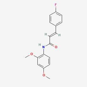 molecular formula C17H16FNO3 B11953763 N-(2,4-Dimethoxyphenyl)-3-(4-fluorophenyl)-2-propenamide CAS No. 853347-65-6