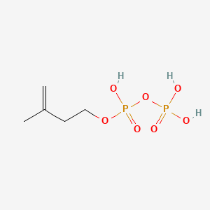 molecular formula C5H12O7P2 B1195377 Isopentenyl pyrophosphate CAS No. 358-71-4