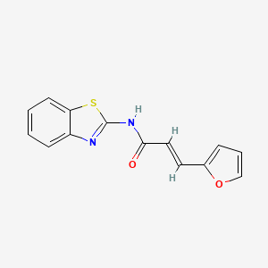 molecular formula C14H10N2O2S B11953853 N-(Benzo[d]thiazol-2-yl)-3-(furan-2-yl)acrylamide 