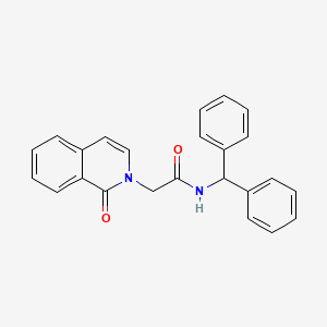 molecular formula C24H20N2O2 B11953857 N-Benzhydryl-2-(1-oxoisoquinolin-2(1H)-yl)acetamide 
