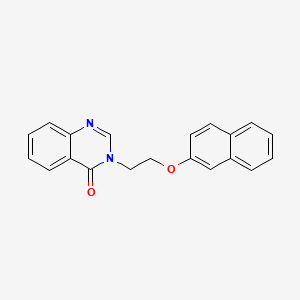 molecular formula C20H16N2O2 B11953875 4(3H)-Quinazolinone, 3-(2-(2-naphthalenyloxy)ethyl)- CAS No. 138841-14-2
