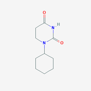 molecular formula C10H16N2O2 B11953910 1-Cyclohexyl-1,3-diazinane-2,4-dione CAS No. 712-42-5