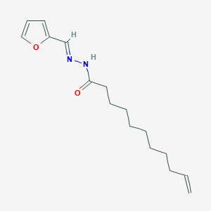 molecular formula C16H24N2O2 B11953916 N'-[(E)-furan-2-ylmethylidene]undec-10-enehydrazide 