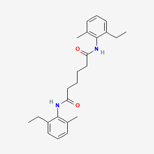 molecular formula C24H32N2O2 B11953946 N(1),N(6)-Bis(2-ethyl-6-methylphenyl)hexanediamide CAS No. 548434-09-9