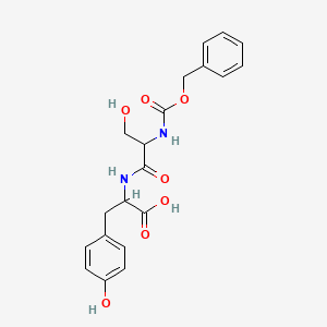 molecular formula C20H22N2O7 B11953957 N-[(Benzyloxy)carbonyl]seryltyrosine CAS No. 52885-18-4