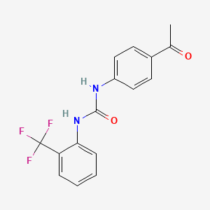 molecular formula C16H13F3N2O2 B11954002 1-(4-Acetylphenyl)-3-[2-(trifluoromethyl)phenyl]urea 