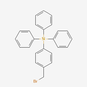 molecular formula C25H21BrSi B11954022 (4-(Bromomethyl)phenyl)triphenylsilane CAS No. 18765-69-0