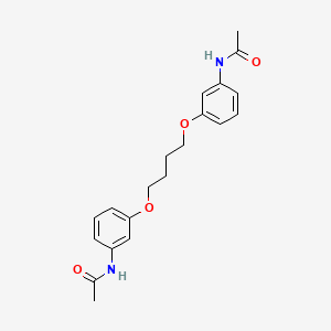 molecular formula C20H24N2O4 B11954046 N-[3-[4-(3-acetamidophenoxy)butoxy]phenyl]acetamide CAS No. 183427-88-5