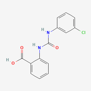 molecular formula C14H11ClN2O3 B11954095 2-{[(3-Chloroanilino)carbonyl]amino}benzoic acid CAS No. 82594-83-0