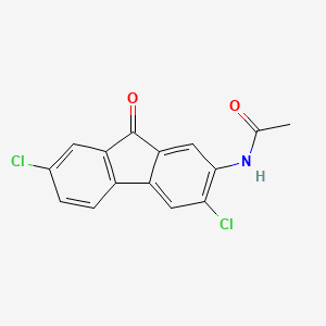 molecular formula C15H9Cl2NO2 B11954099 n-(3,7-Dichloro-9-oxo-9h-fluoren-2-yl)acetamide CAS No. 6942-29-6