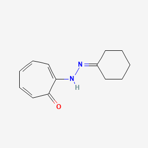 molecular formula C13H16N2O B1195410 2-(2-Cyclohexylidenehydrazinyl)-1-cyclohepta-2,4,6-trienone 