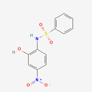 molecular formula C12H10N2O5S B11954100 N-(2-hydroxy-4-nitrophenyl)benzenesulfonamide CAS No. 38880-63-6