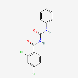 molecular formula C14H10Cl2N2O2 B11954113 N-(2,4-Dichlorobenzoyl)-N'-phenylurea CAS No. 853317-44-9