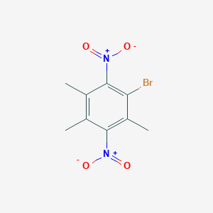 molecular formula C9H9BrN2O4 B11954130 Benzene, 1-bromo-2,4,5-trimethyl-3,6-dinitro- CAS No. 5877-60-1