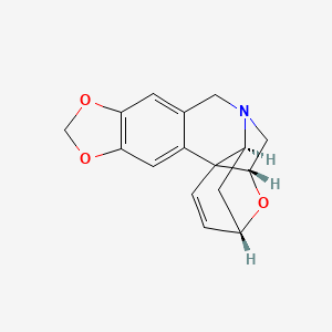 molecular formula C16H15NO3 B1195416 1,2-Didehydro-3,11-epoxycrinan 