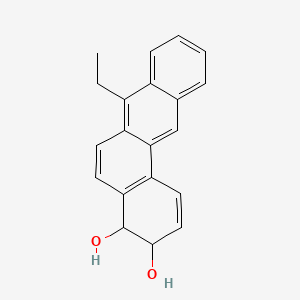 B1195418 7-Ethyl-3,4-dihydrobenzo(a)anthracene-3,4-diol CAS No. 115392-06-8
