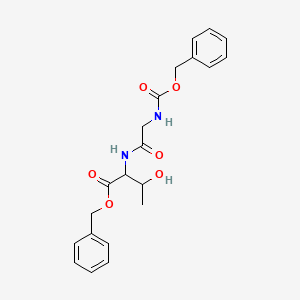 molecular formula C21H24N2O6 B11954203 Carbobenzyloxyglycyl-L-threonine benzyl ester CAS No. 86088-51-9