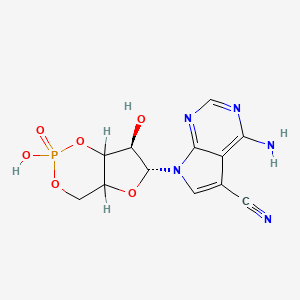 molecular formula C12H12N5O6P B1195421 Toyocamycin 3',5'-cyclic phosphate CAS No. 52134-58-4
