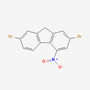 molecular formula C13H7Br2NO2 B11954223 2,7-Dibromo-4-nitro-9h-fluorene CAS No. 1785-07-5