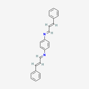 molecular formula C24H20N2 B11954238 N,N'-Bis(cinnamylidene)-1,4-phenylenediamine CAS No. 33685-85-7