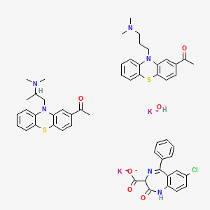 molecular formula C54H55ClK2N6O6S2 B1195425 Noctran CAS No. 78355-48-3