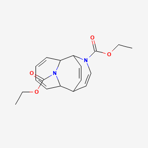 molecular formula C18H22N2O4 B11954253 Diethyl 9,14-diazatricyclo[6.3.2.1~2,7~]tetradeca-3,5,10,12-tetraene-9,14-dicarboxylate CAS No. 7083-45-6