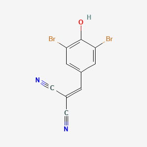 molecular formula C10H4Br2N2O B1195427 (3,5-Dibromo-4-hydroxybenzylidene)propanedinitrile CAS No. 26195-44-8