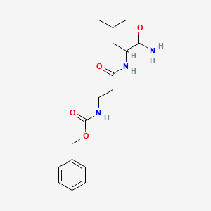molecular formula C17H25N3O4 B11954274 Carbobenzyloxy-beta-alanyl-L-leucinamide 
