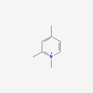 molecular formula C8H12N+ B1195428 1,2,4-Trimethylpyridinium CAS No. 33718-17-1
