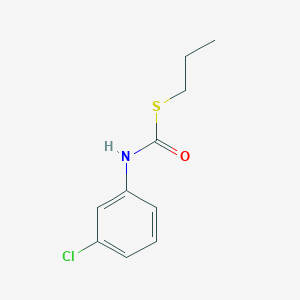 molecular formula C10H12ClNOS B11954308 S-propyl N-(3-chlorophenyl)carbamothioate CAS No. 777-55-9