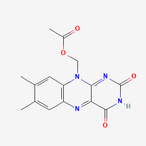 molecular formula C15H14N4O4 B1195433 Hydroxymethylflavin CAS No. 35847-78-0
