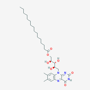 [(2S,3R,4R)-5-(7,8-dimethyl-2,4-dioxobenzo[g]pteridin-10-yl)-2,3,4-trihydroxypentyl] hexadecanoate