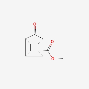 molecular formula C11H10O3 B11954399 Methyl 9-oxopentacyclo[4.3.0.02,5.03,8.04,7]nonane-4-carboxylate 
