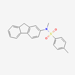molecular formula C21H19NO2S B11954439 N-(9H-fluoren-2-yl)-N,4-dimethylbenzenesulfonamide CAS No. 102479-05-0