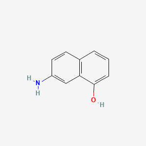 molecular formula C10H9NO B1195444 7-aminonaphthalen-1-ol CAS No. 4384-92-3
