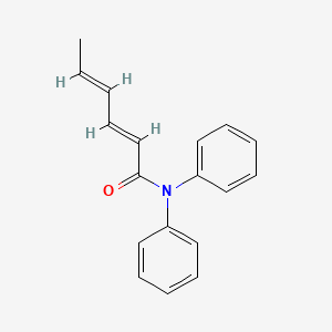 molecular formula C18H17NO B11954452 N,N-Diphenylsorbamide CAS No. 61859-44-7