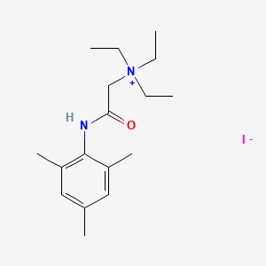 molecular formula C17H29IN2O B1195447 2-Oxo-N,N,N-triethyl-2-((2,4,6-trimethylphenyl)amino)ethanaminium iodide CAS No. 68638-19-7