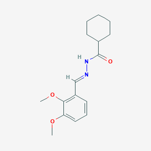 molecular formula C16H22N2O3 B11954470 N'-(2,3-Dimethoxybenzylidene)cyclohexanecarbohydrazide CAS No. 551901-71-4