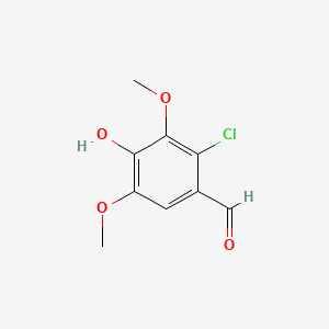 molecular formula C9H9ClO4 B1195449 2-Chlorosyringaldehyde CAS No. 76341-69-0