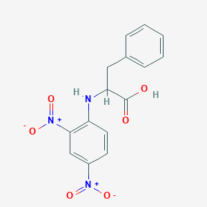 molecular formula C15H13N3O6 B11954501 N-(2,4-Dinitrophenyl)-DL-phenylalanine CAS No. 10549-12-9