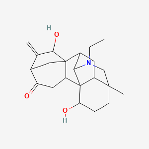 molecular formula C22H31NO3 B1195451 Napellonine 