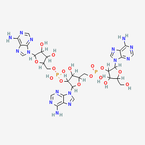 molecular formula C30H37N15O16P2 B1195453 Adenylyl-(2'-5')-adenylyl-(2'-5')adenosine CAS No. 70062-83-8