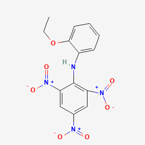 molecular formula C14H12N4O7 B11954542 N-(2,4,6-Trinitrophenyl)-O-phenetidine CAS No. 60519-14-4
