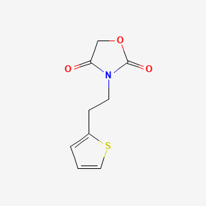 B1195456 3-(2-(2-Thienyl)ethyl)-2,4-oxazolidenedione CAS No. 93241-67-9